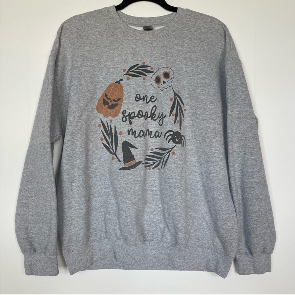 "One spooky mama" Crewneck